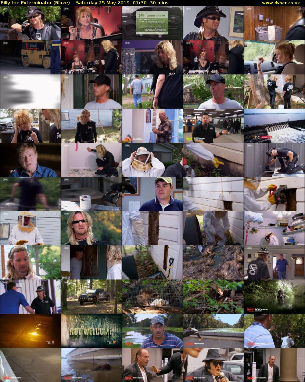 Billy the Exterminator (Blaze) Saturday 25 May 2019 01:30 - 02:00