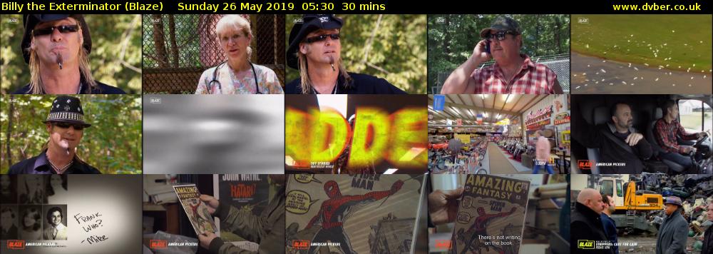 Billy the Exterminator (Blaze) Sunday 26 May 2019 05:30 - 06:00