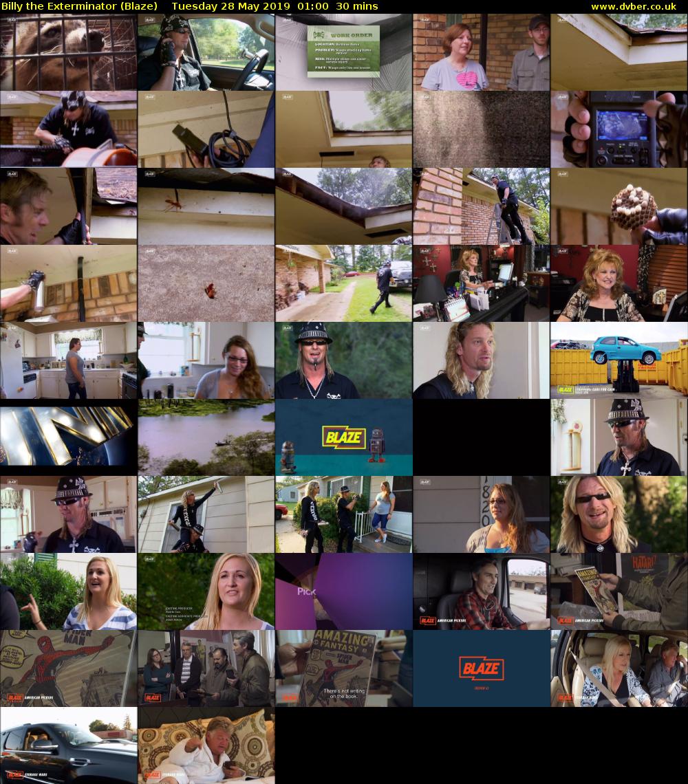 Billy the Exterminator (Blaze) Tuesday 28 May 2019 01:00 - 01:30
