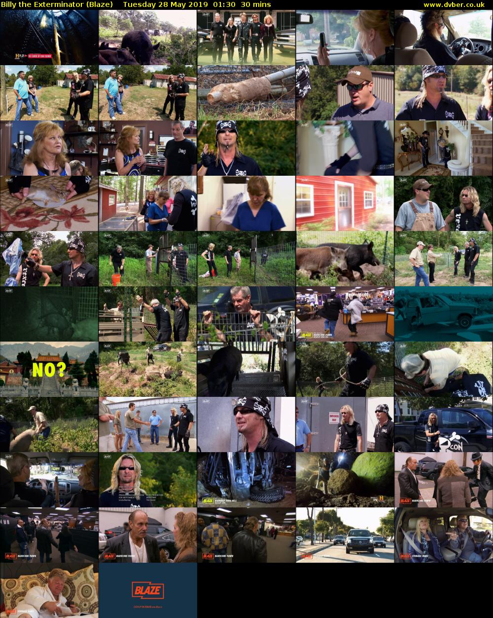 Billy the Exterminator (Blaze) Tuesday 28 May 2019 01:30 - 02:00