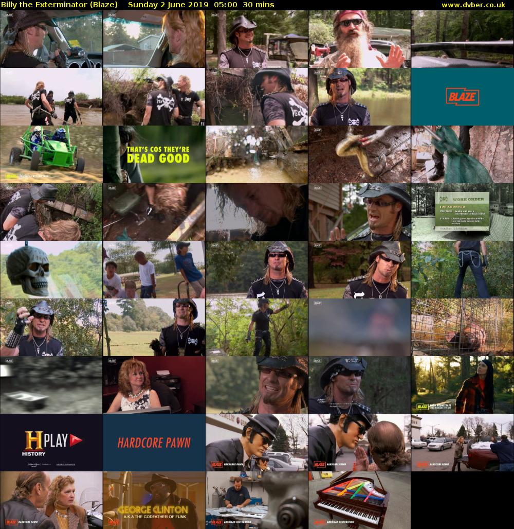 Billy the Exterminator (Blaze) Sunday 2 June 2019 05:00 - 05:30