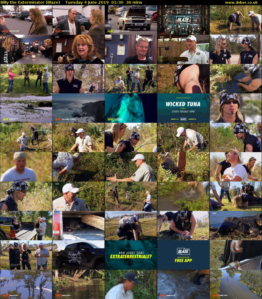 Billy the Exterminator (Blaze) Tuesday 4 June 2019 01:30 - 02:00
