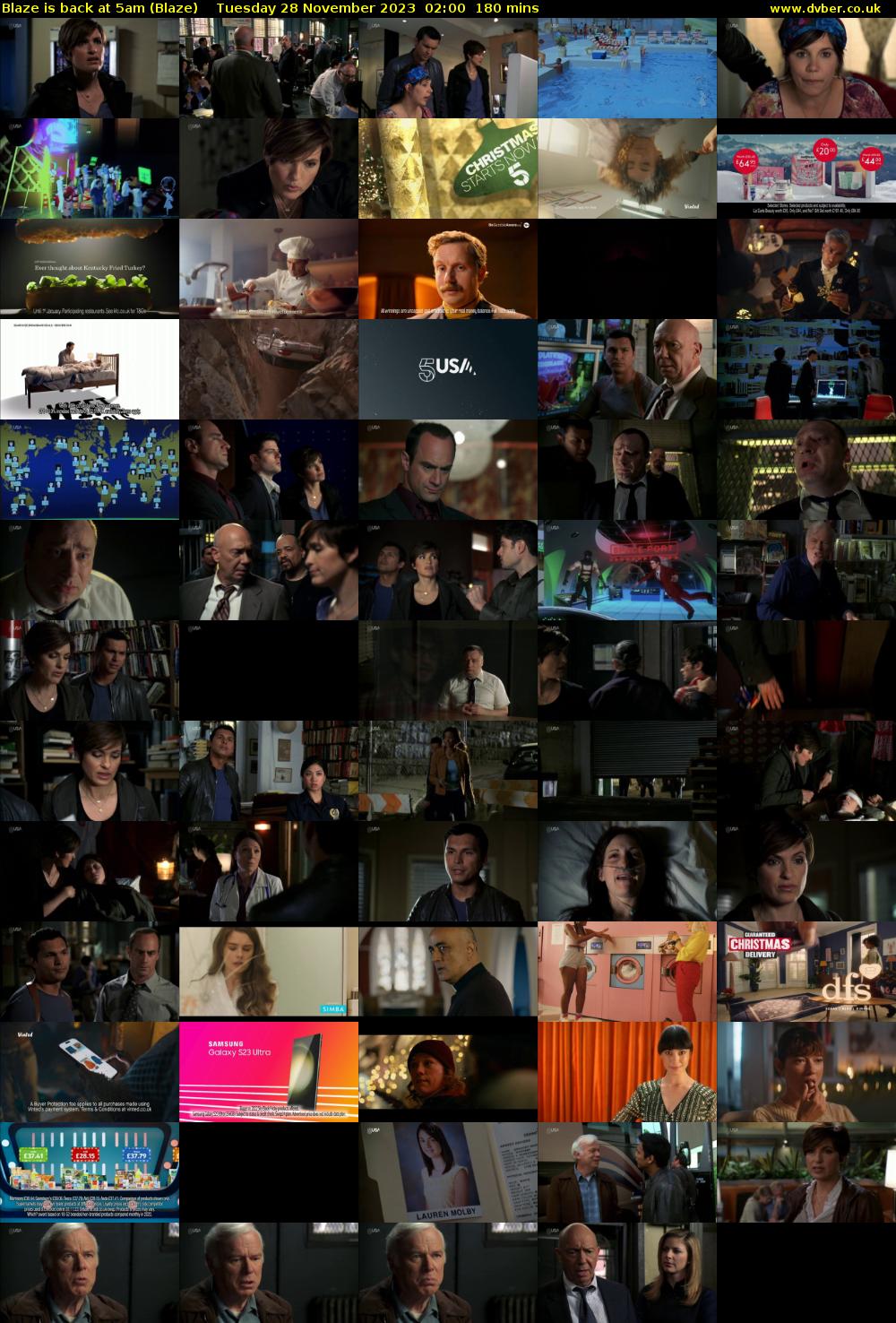 Blaze is back at 5am (Blaze) Tuesday 28 November 2023 02:00 - 05:00