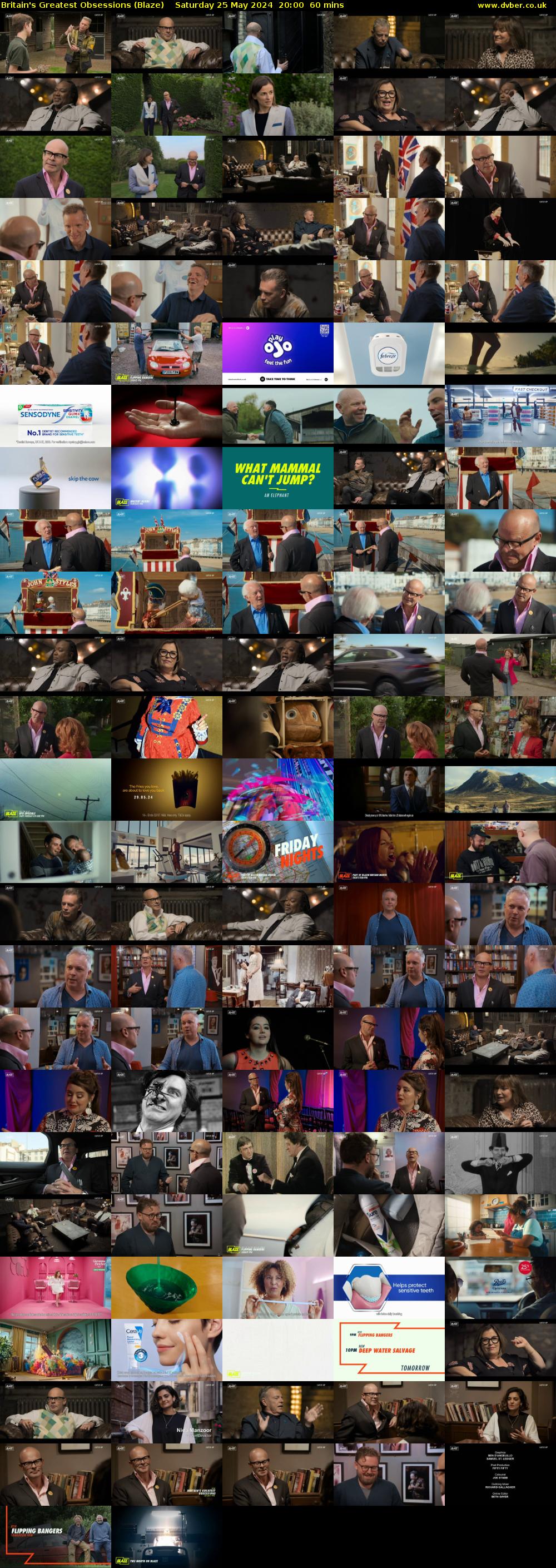 Britain's Greatest Obsessions (Blaze) Saturday 25 May 2024 20:00 - 21:00