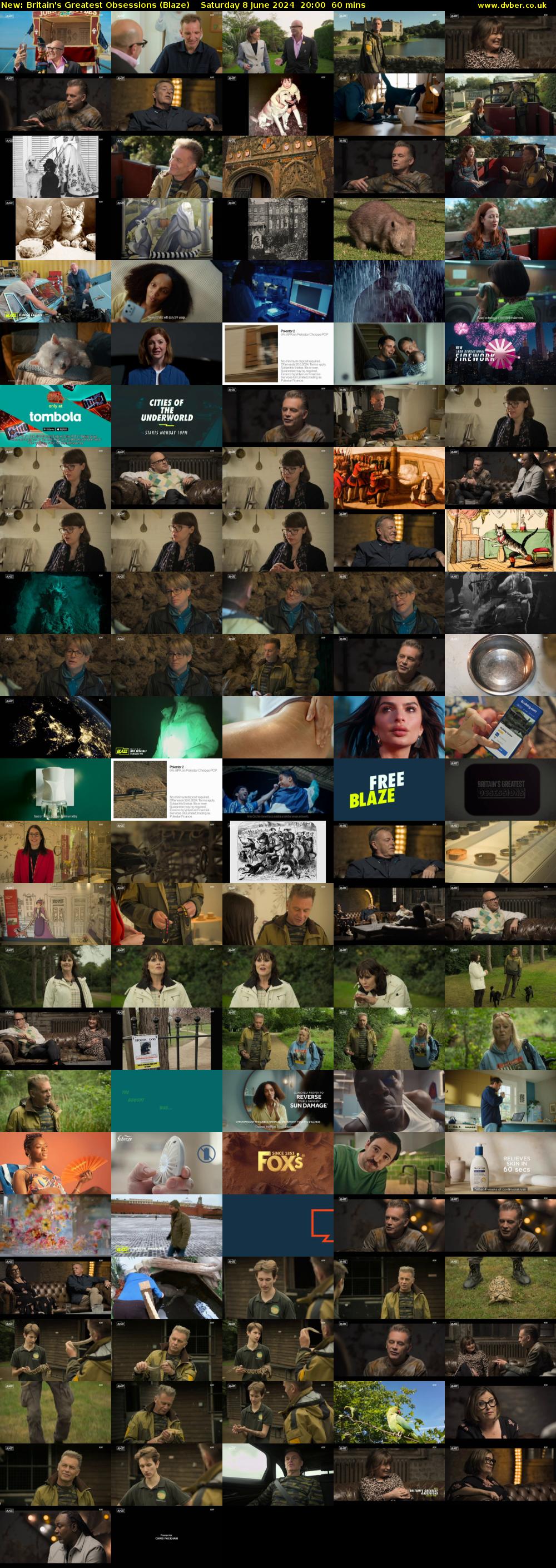 Britain's Greatest Obsessions (Blaze) Saturday 8 June 2024 20:00 - 21:00