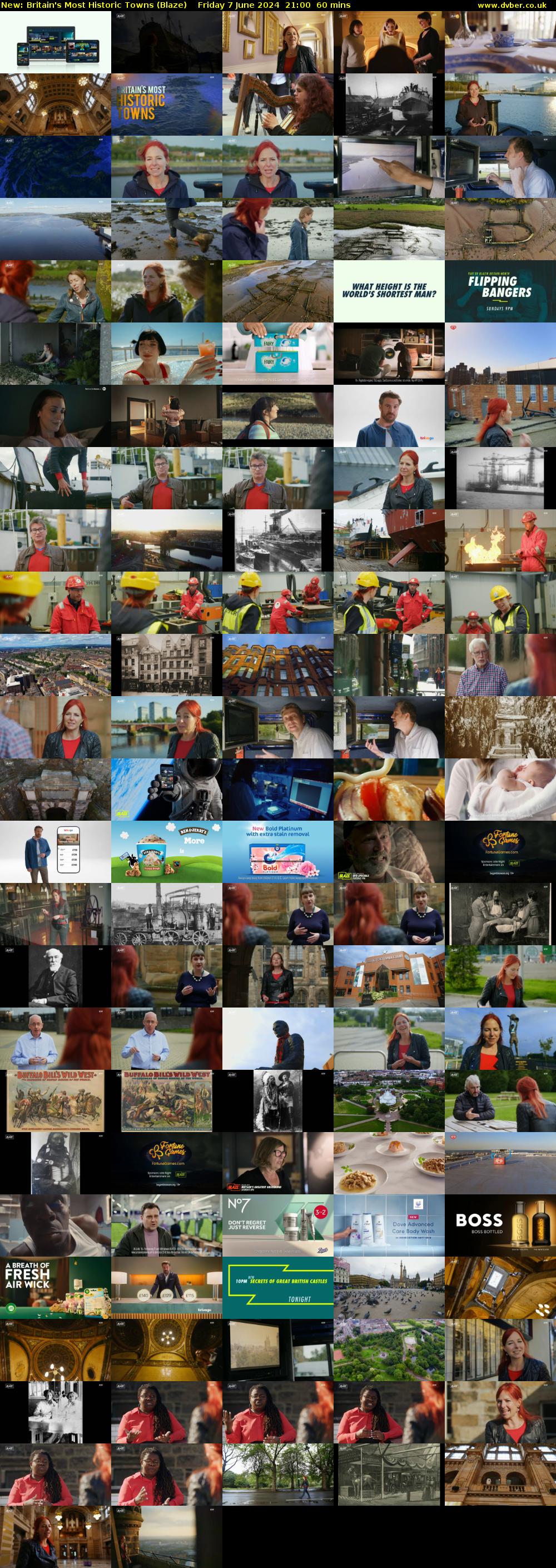 Britain's Most Historic Towns (Blaze) Friday 7 June 2024 21:00 - 22:00