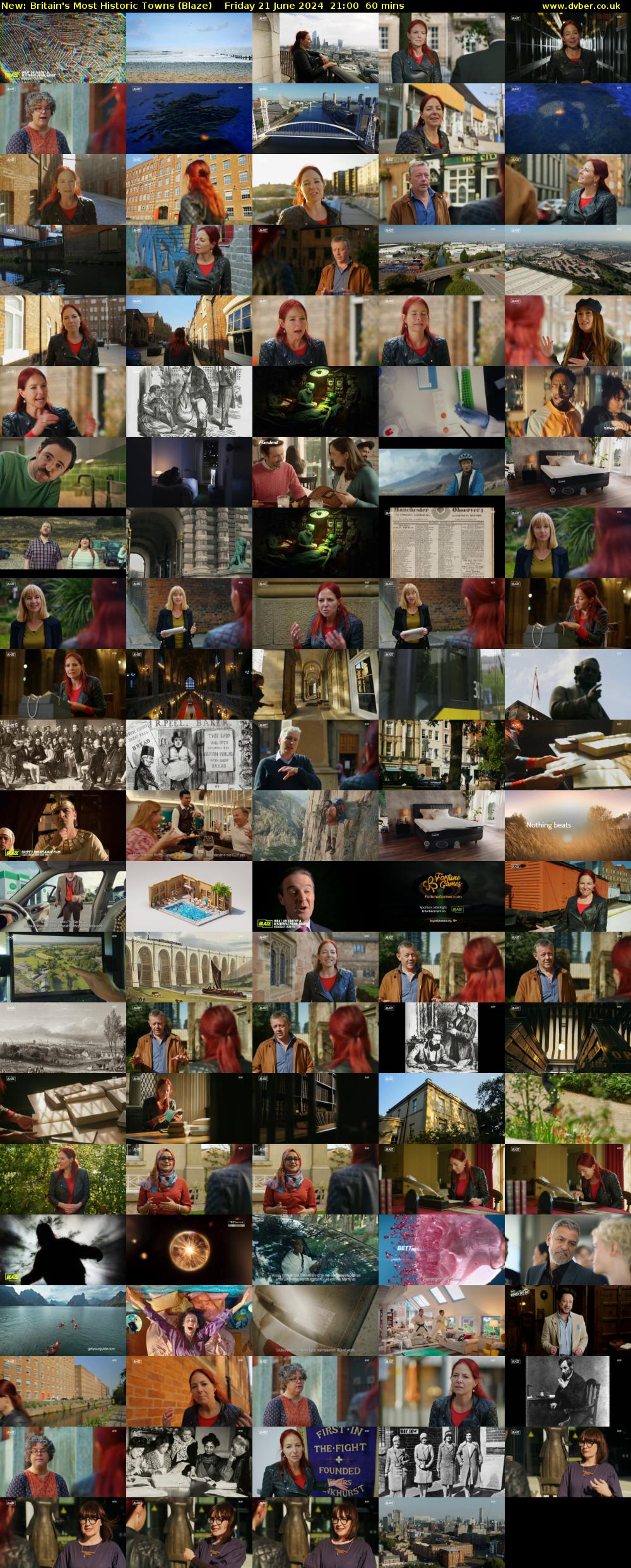 Britain's Most Historic Towns (Blaze) Friday 21 June 2024 21:00 - 22:00