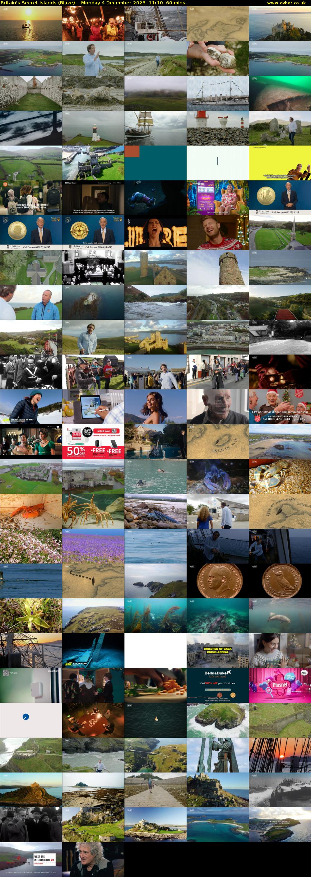 Britain's Secret Islands (Blaze) Monday 4 December 2023 11:10 - 12:10