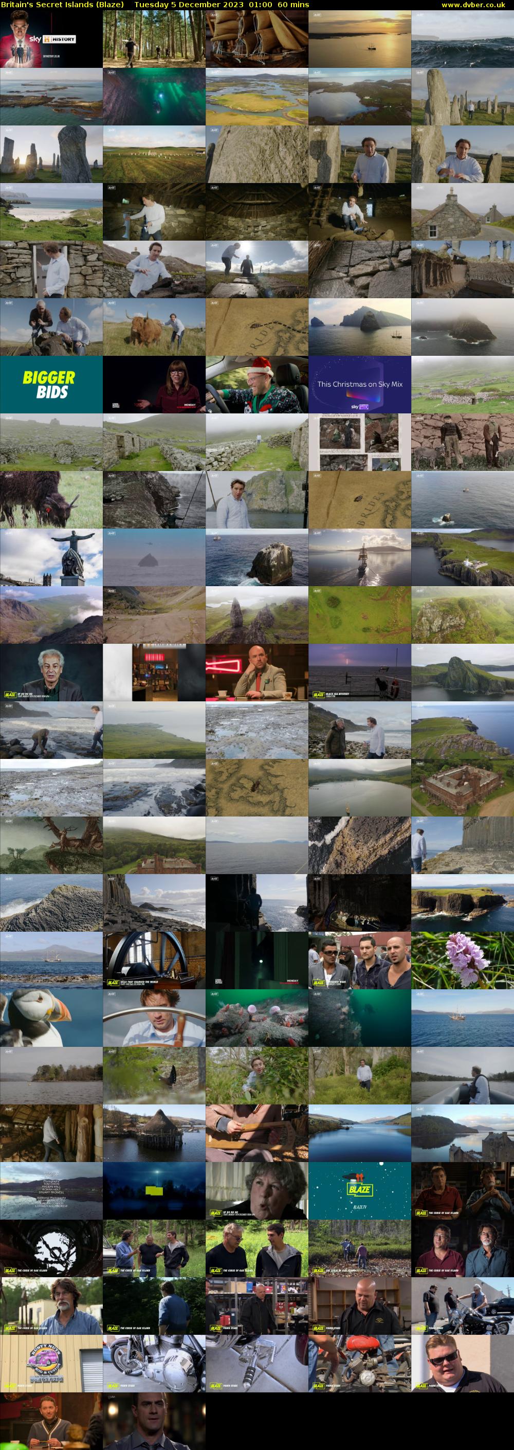 Britain's Secret Islands (Blaze) Tuesday 5 December 2023 01:00 - 02:00