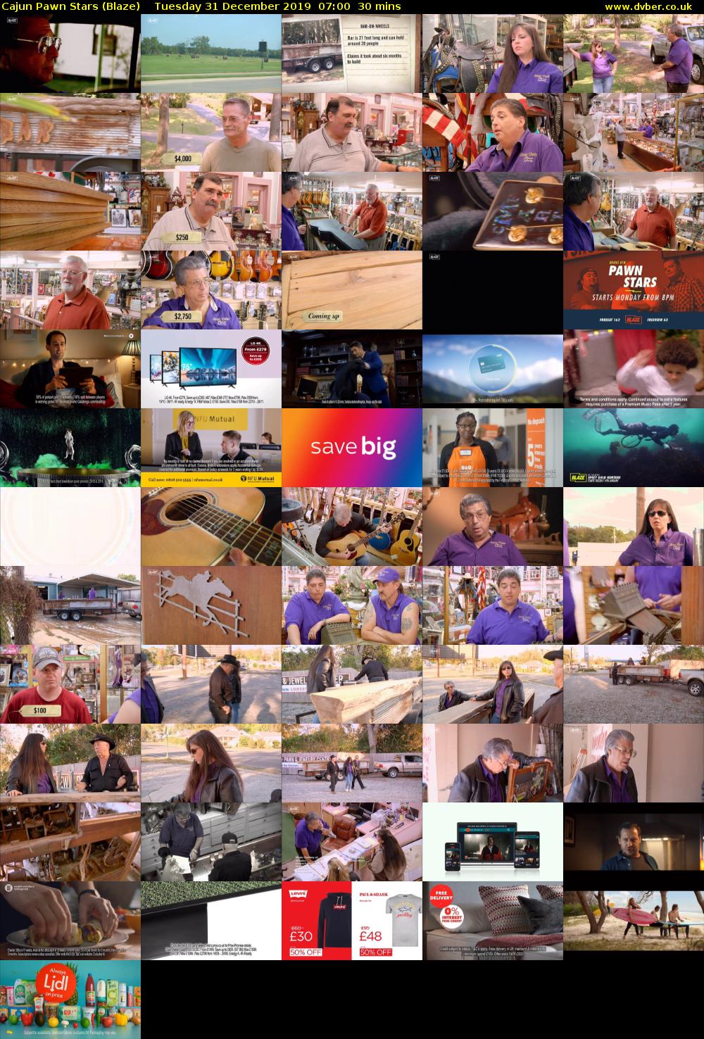 Cajun Pawn Stars (Blaze) Tuesday 31 December 2019 07:00 - 07:30
