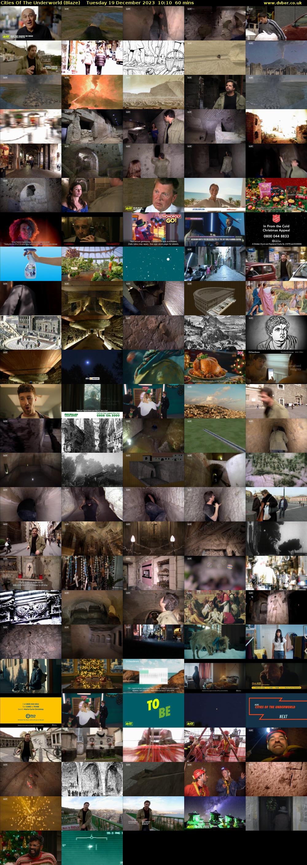 Cities Of The Underworld (Blaze) Tuesday 19 December 2023 10:10 - 11:10