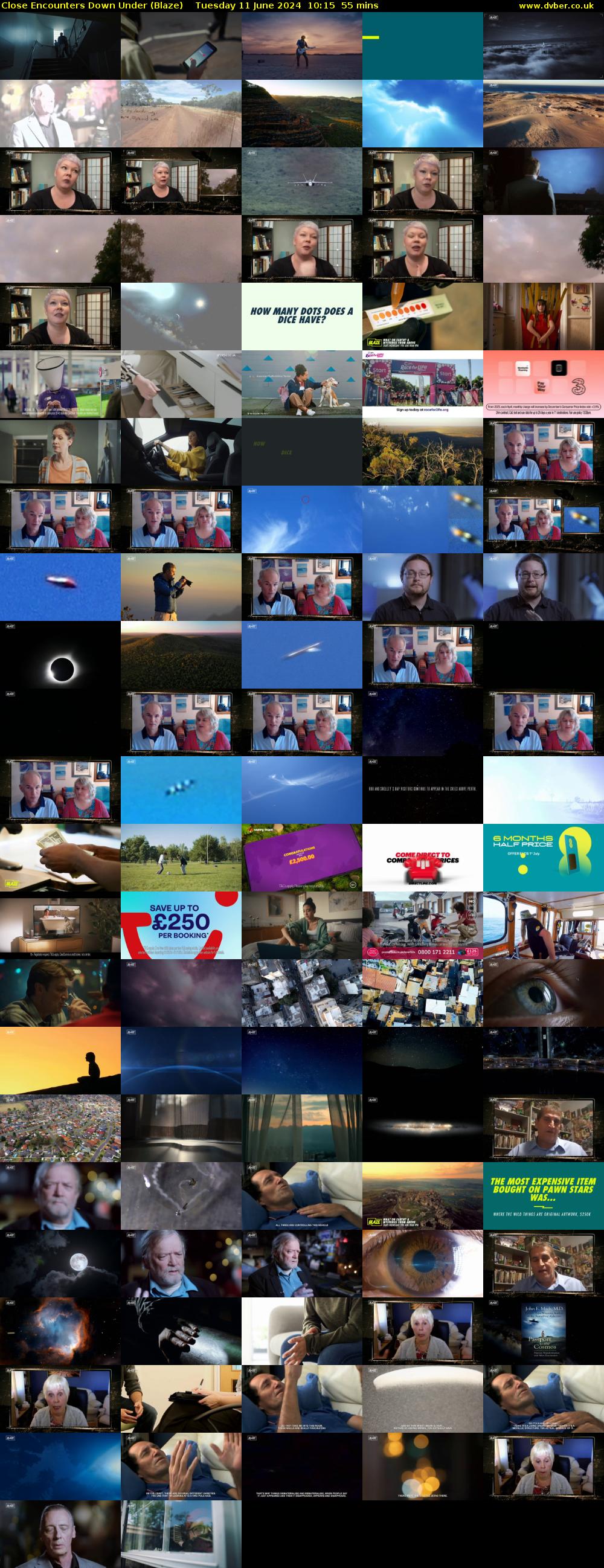 Close Encounters Down Under (Blaze) Tuesday 11 June 2024 10:15 - 11:10