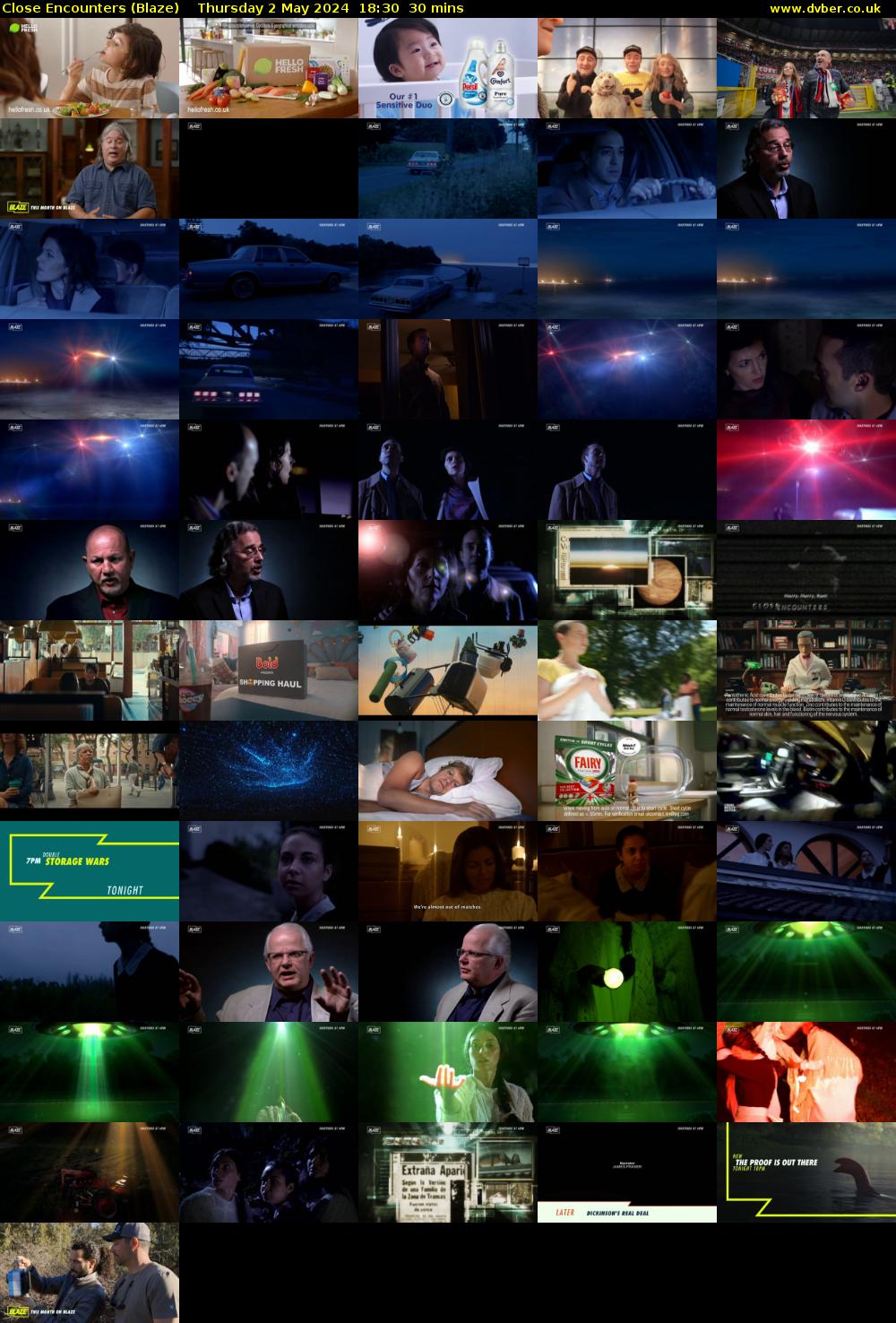 Close Encounters (Blaze) Thursday 2 May 2024 18:30 - 19:00