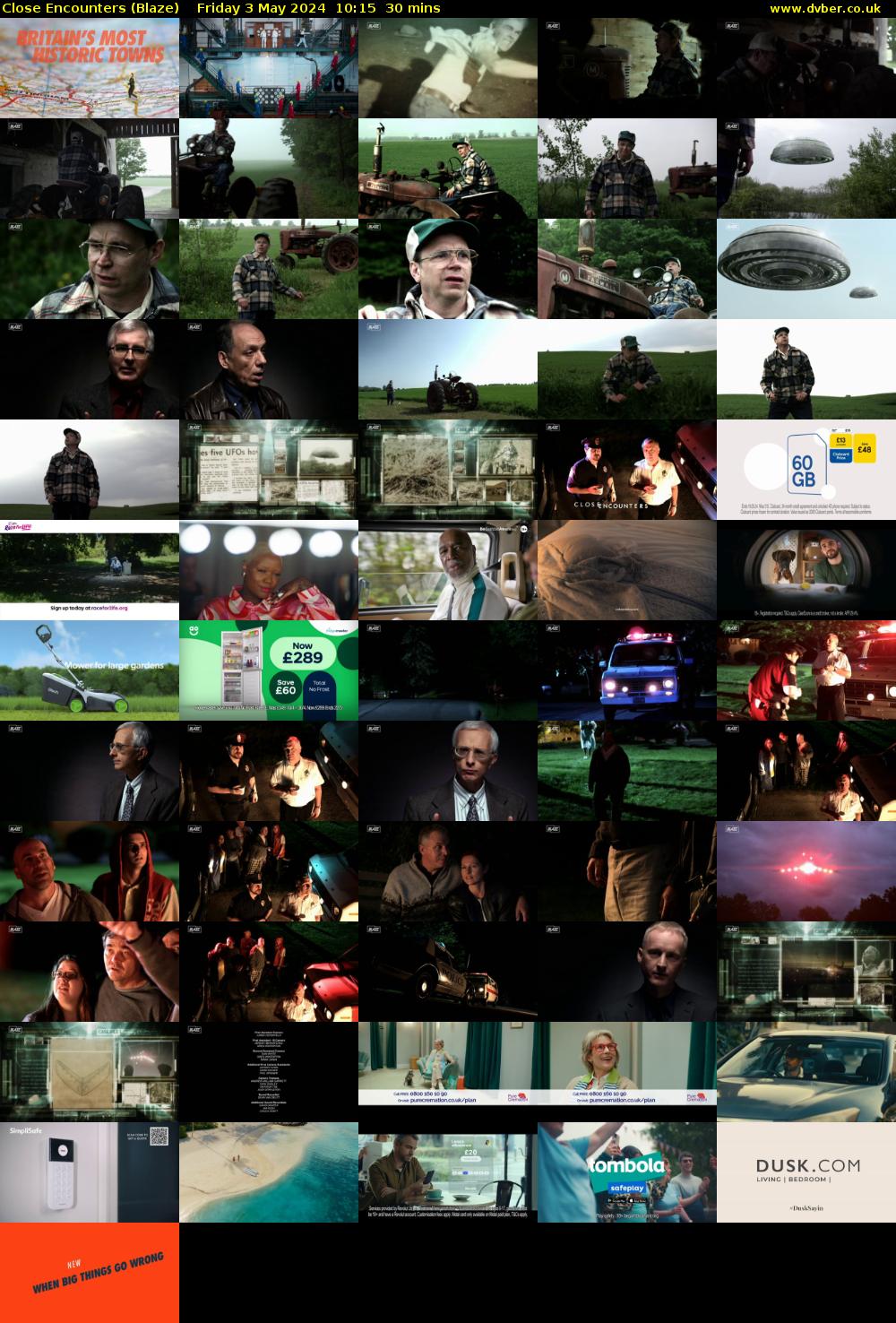 Close Encounters (Blaze) Friday 3 May 2024 10:15 - 10:45