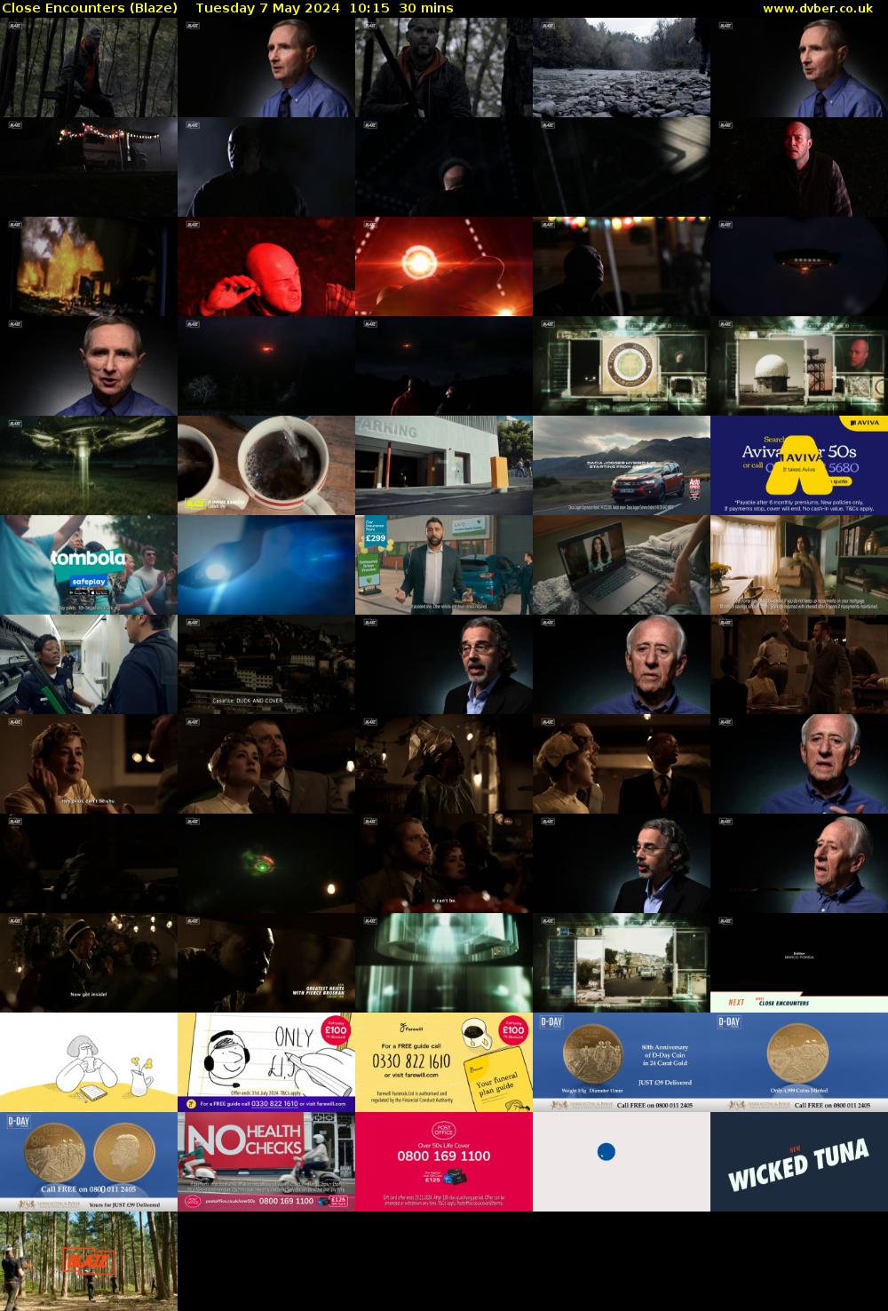 Close Encounters (Blaze) Tuesday 7 May 2024 10:15 - 10:45