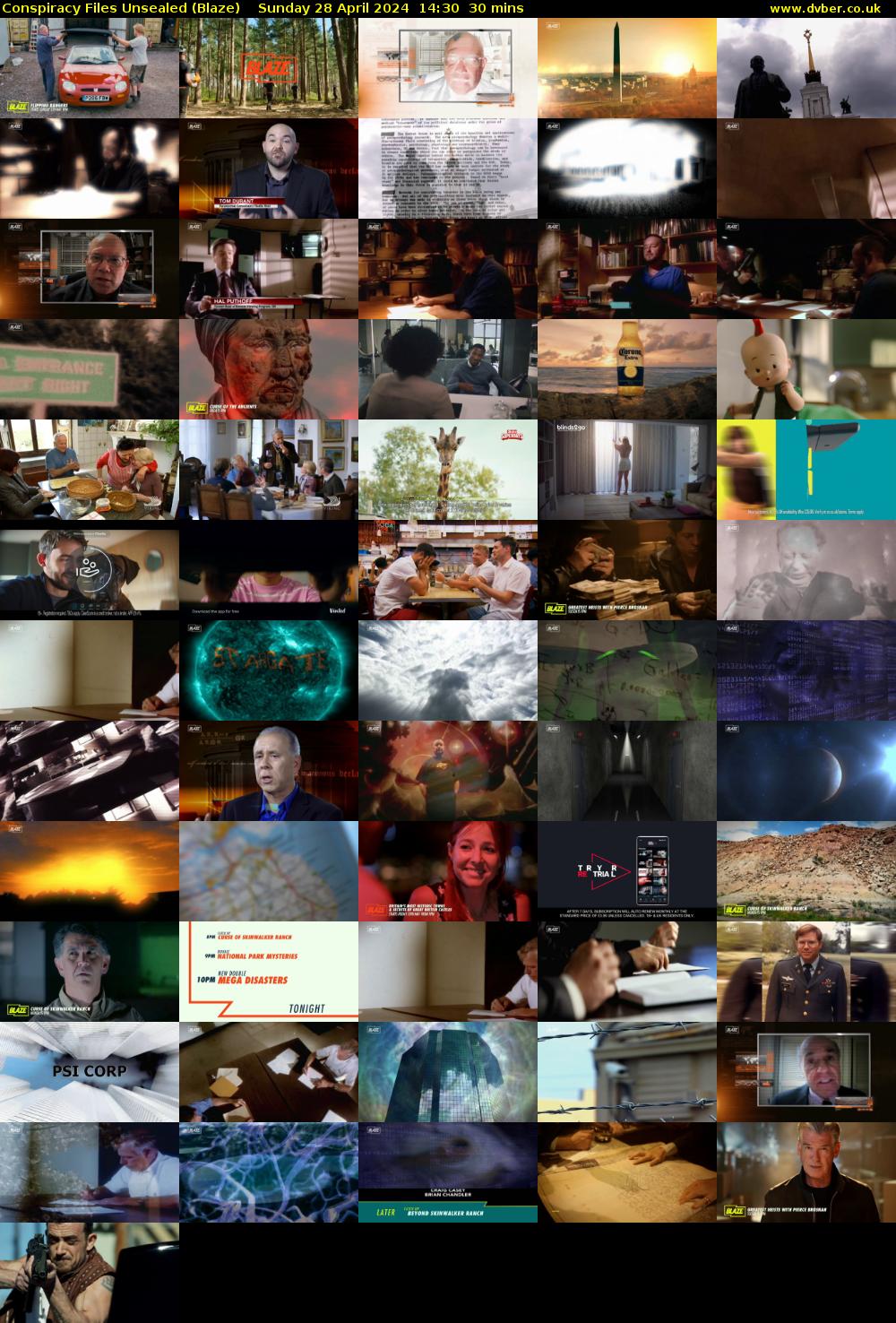 Conspiracy Files Unsealed (Blaze) Sunday 28 April 2024 14:30 - 15:00