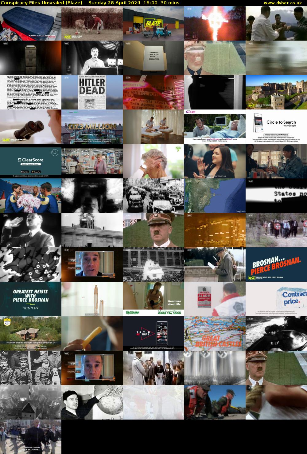Conspiracy Files Unsealed (Blaze) Sunday 28 April 2024 16:00 - 16:30