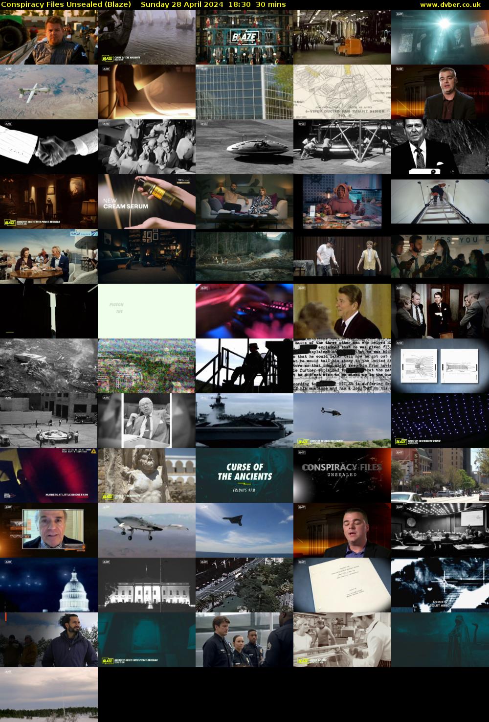 Conspiracy Files Unsealed (Blaze) Sunday 28 April 2024 18:30 - 19:00