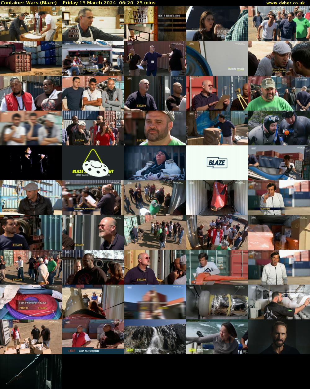 Container Wars (Blaze) Friday 15 March 2024 06:20 - 06:45