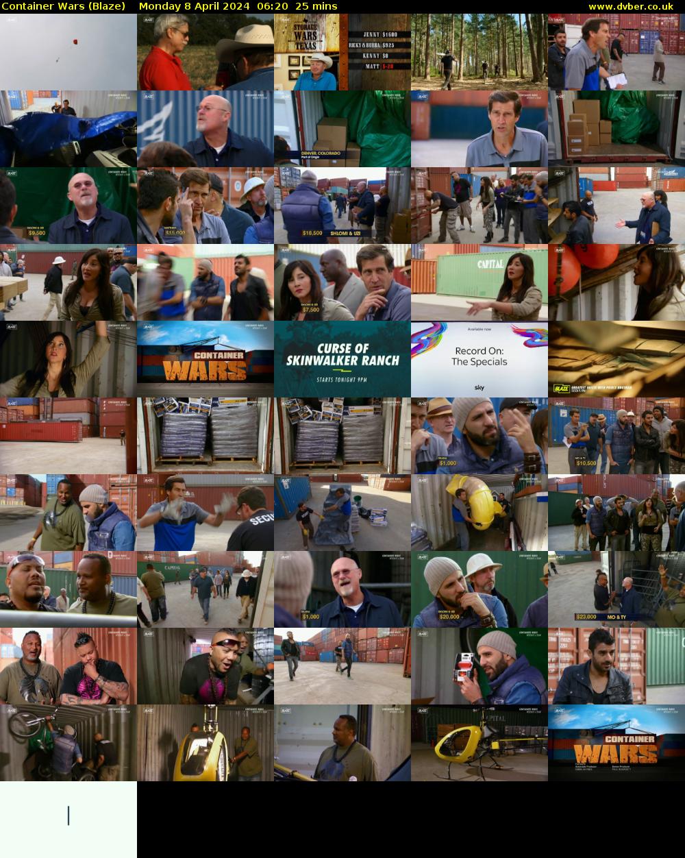 Container Wars (Blaze) Monday 8 April 2024 06:20 - 06:45