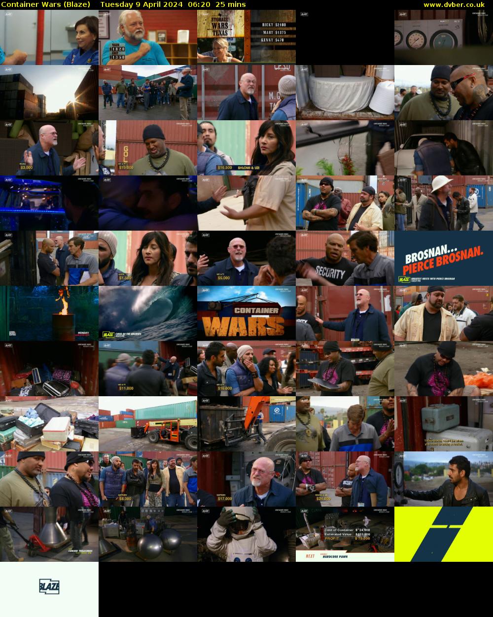 Container Wars (Blaze) Tuesday 9 April 2024 06:20 - 06:45