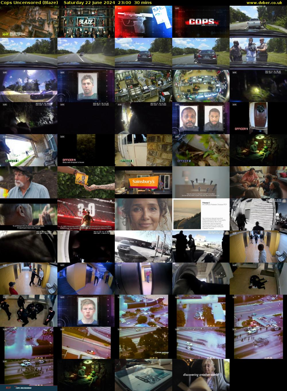 Cops Uncensored (Blaze) Saturday 22 June 2024 23:00 - 23:30