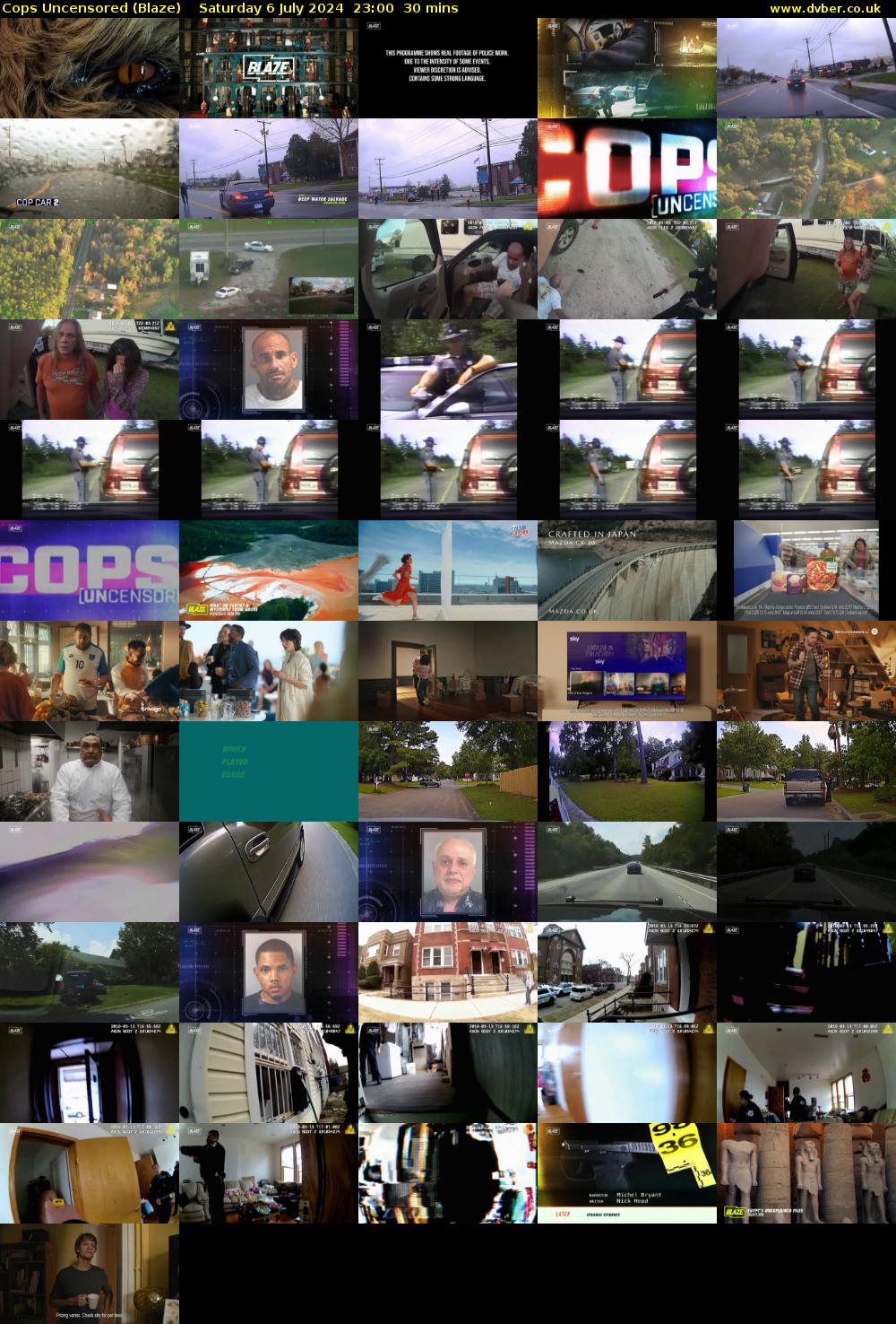 Cops Uncensored (Blaze) Saturday 6 July 2024 23:00 - 23:30