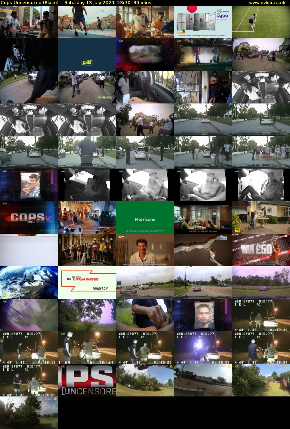 Cops Uncensored (Blaze) Saturday 13 July 2024 23:30 - 00:00