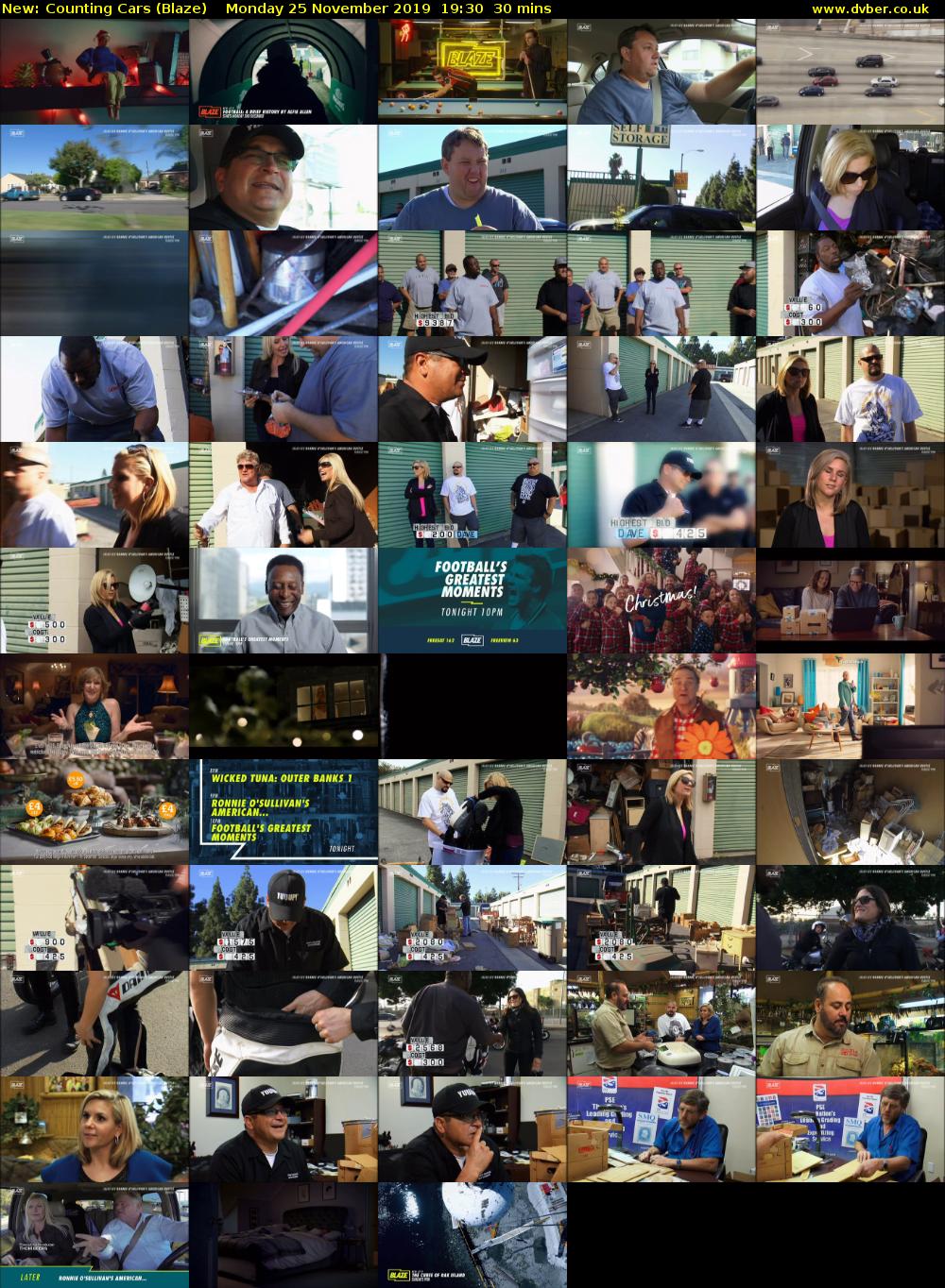Counting Cars (Blaze) Monday 25 November 2019 19:30 - 20:00