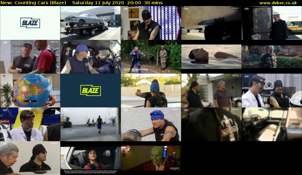 Counting Cars (Blaze) Saturday 11 July 2020 20:00 - 20:30