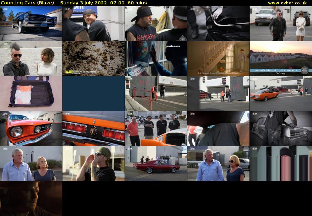 Counting Cars (Blaze) Sunday 3 July 2022 07:00 - 08:00