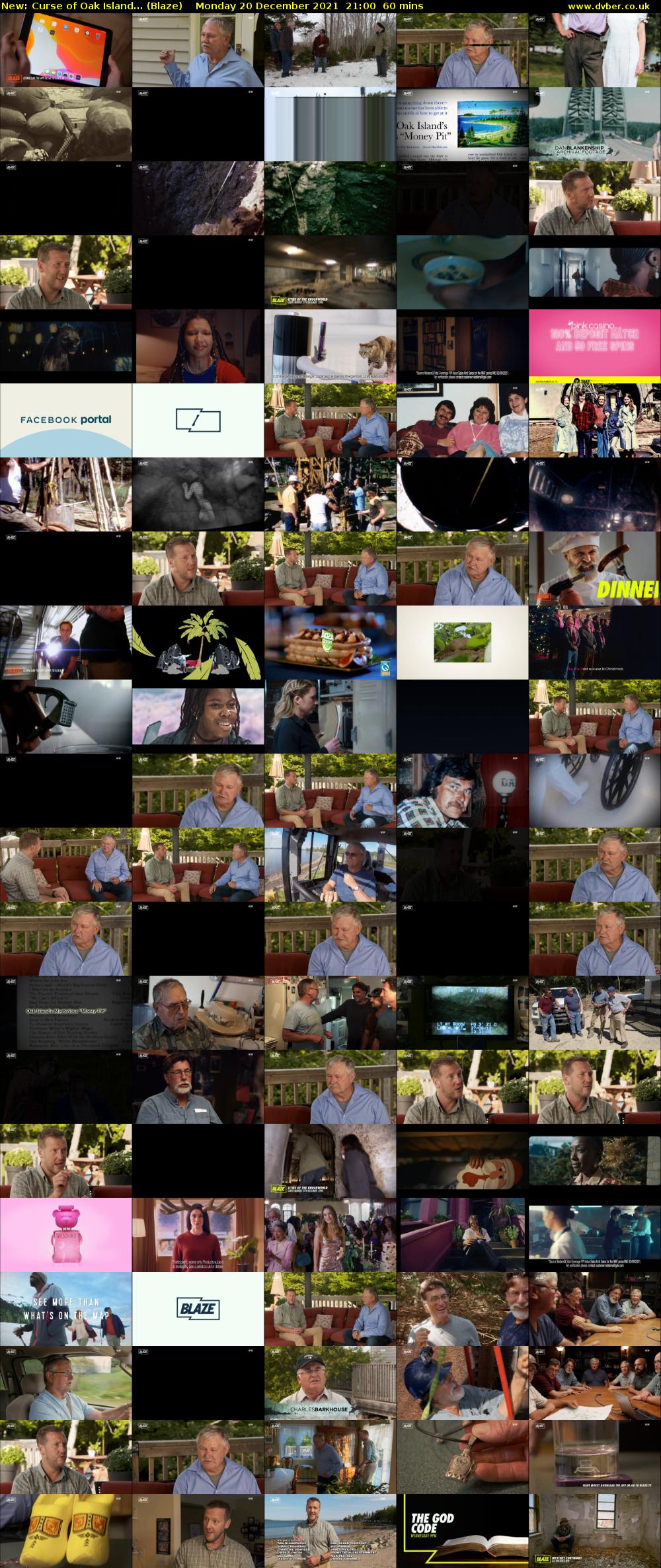 Curse of Oak Island... (Blaze) Monday 20 December 2021 21:00 - 22:00