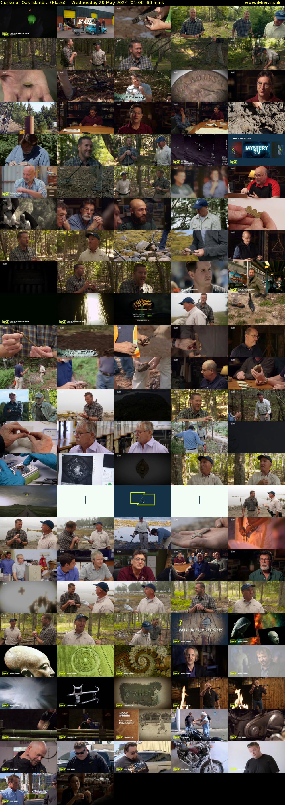 Curse of Oak Island... (Blaze) Wednesday 29 May 2024 01:00 - 02:00
