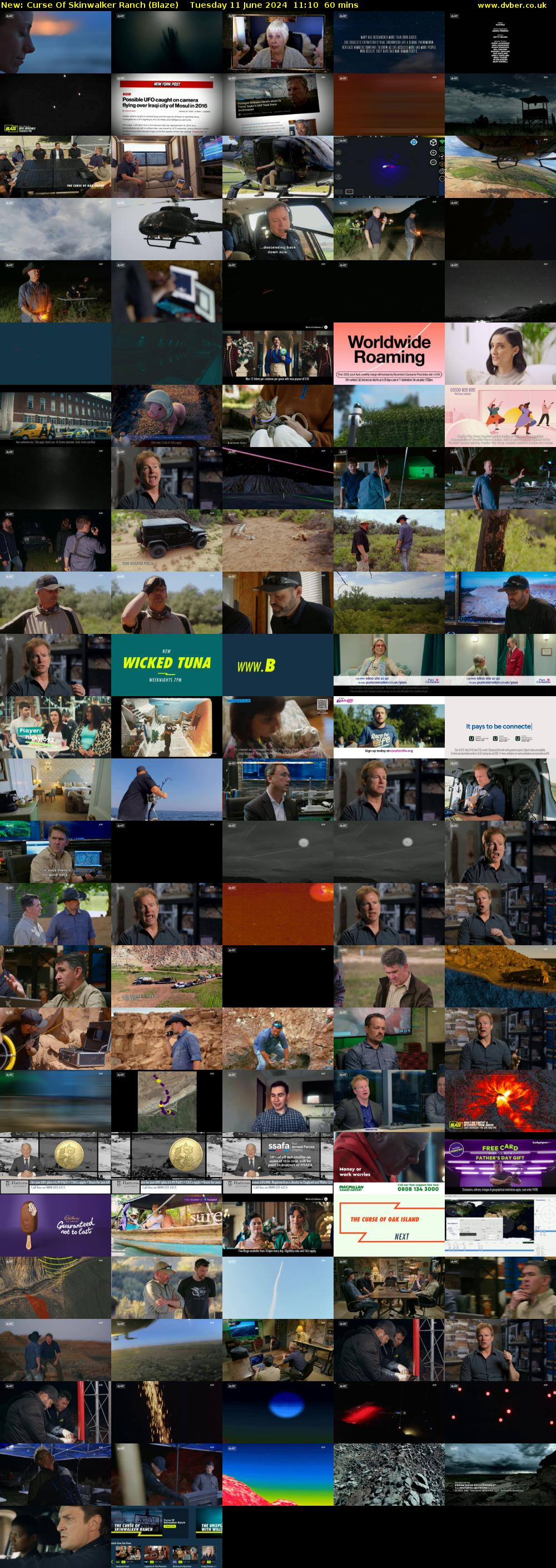 Curse of Skinwalker Ranch (Blaze) Tuesday 11 June 2024 11:10 - 12:10