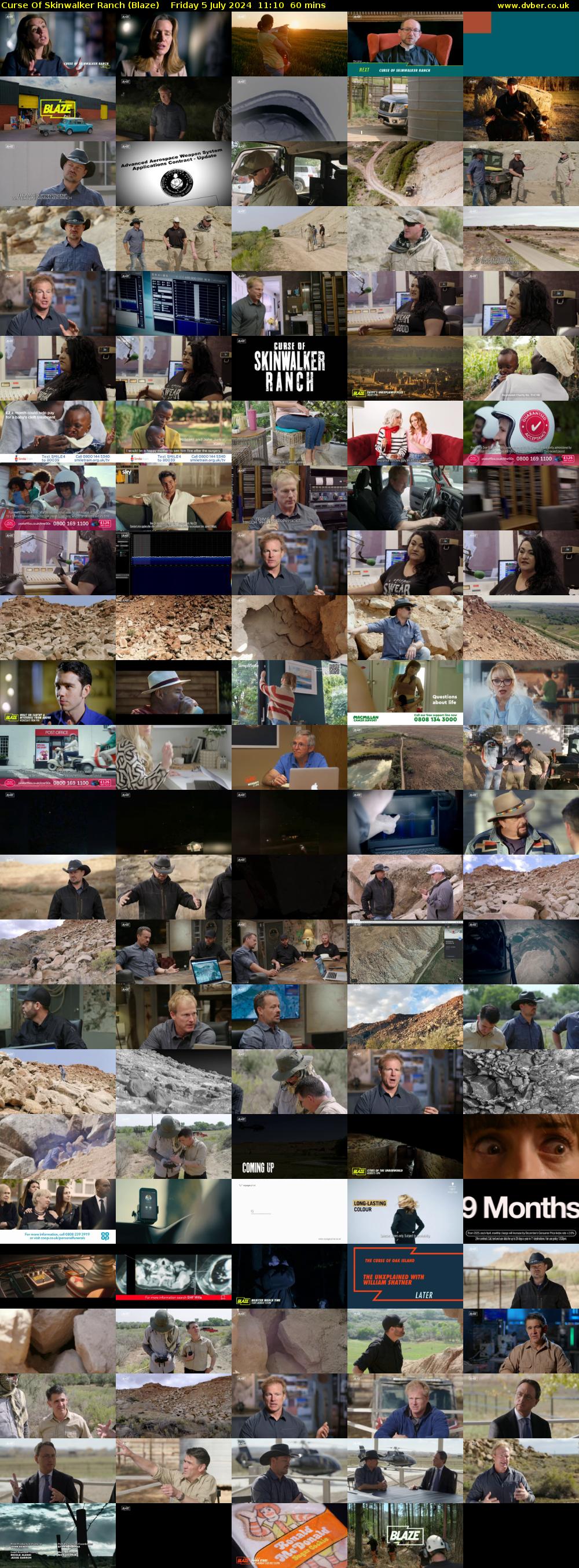 Curse of Skinwalker Ranch (Blaze) Friday 5 July 2024 11:10 - 12:10