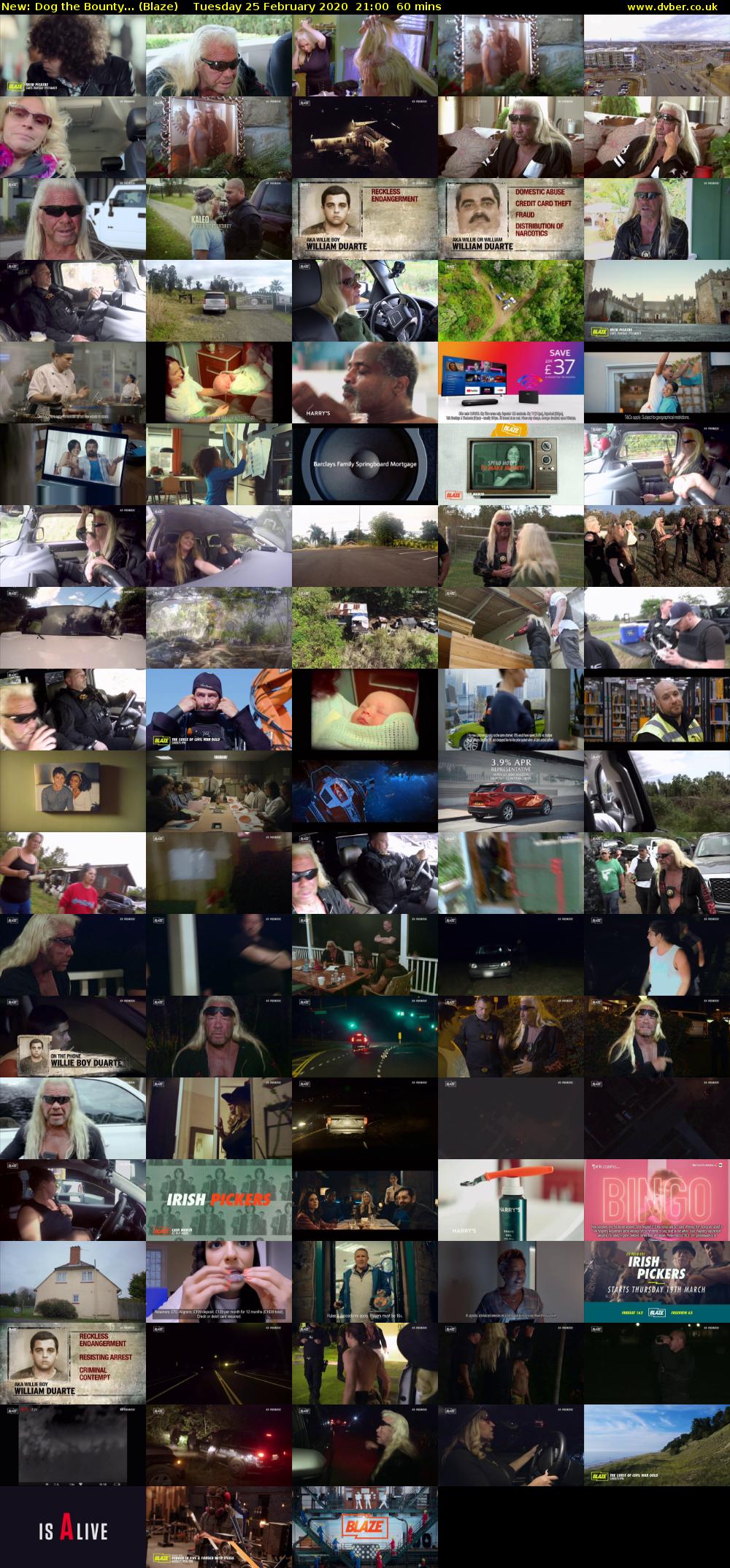 Dog the Bounty... (Blaze) Tuesday 25 February 2020 21:00 - 22:00