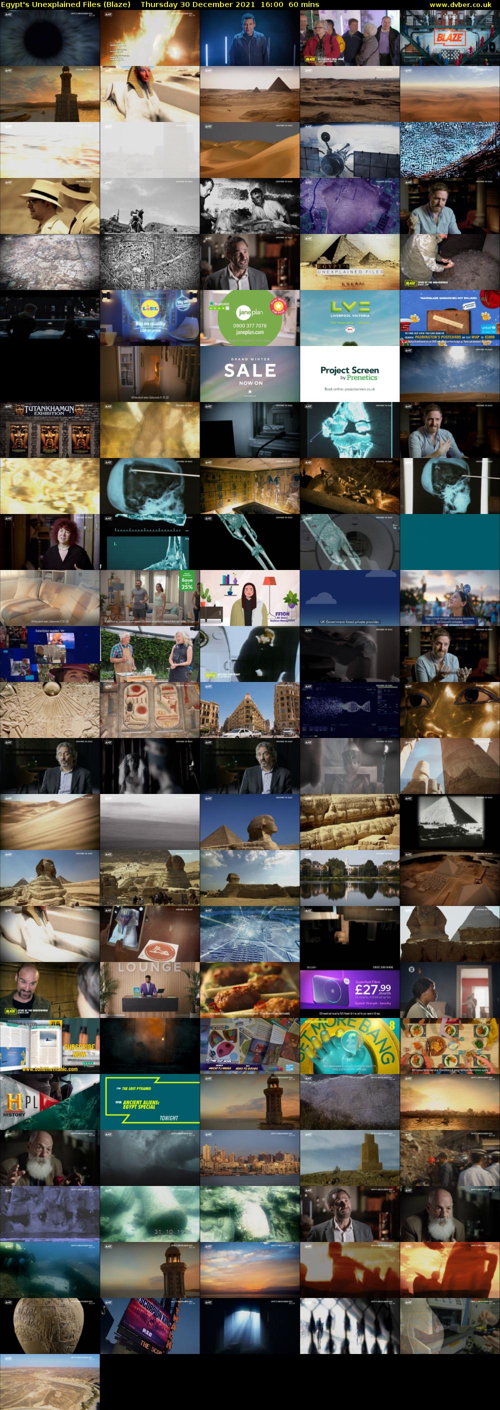 Egypt's Unexplained Files (Blaze) Thursday 30 December 2021 16:00 - 17:00