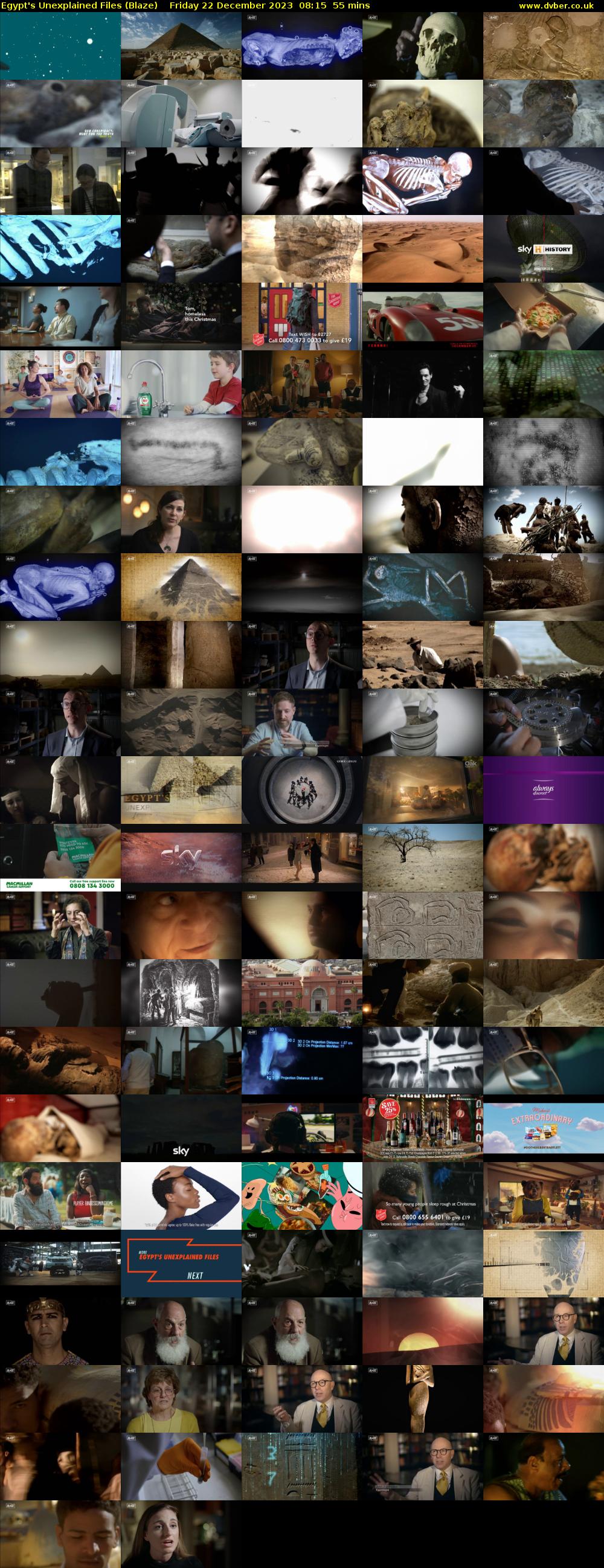 Egypt's Unexplained Files (Blaze) Friday 22 December 2023 08:15 - 09:10