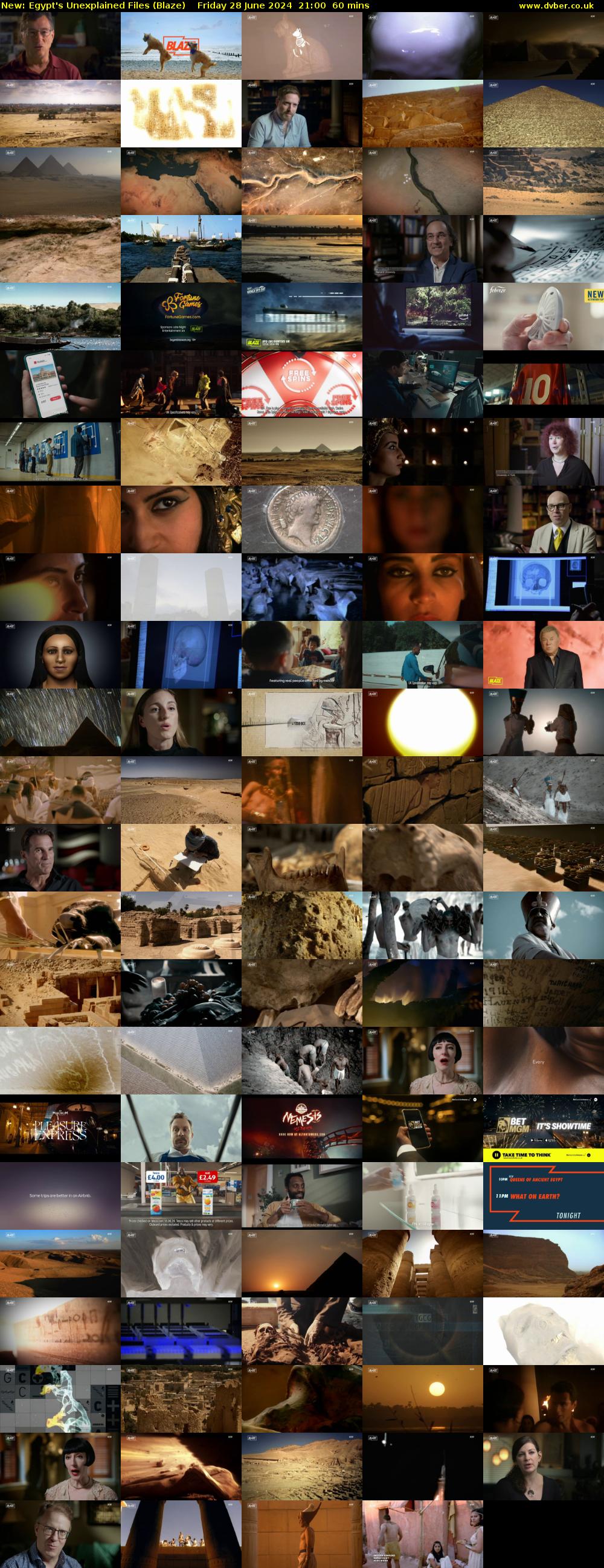 Egypt's Unexplained Files (Blaze) Friday 28 June 2024 21:00 - 22:00