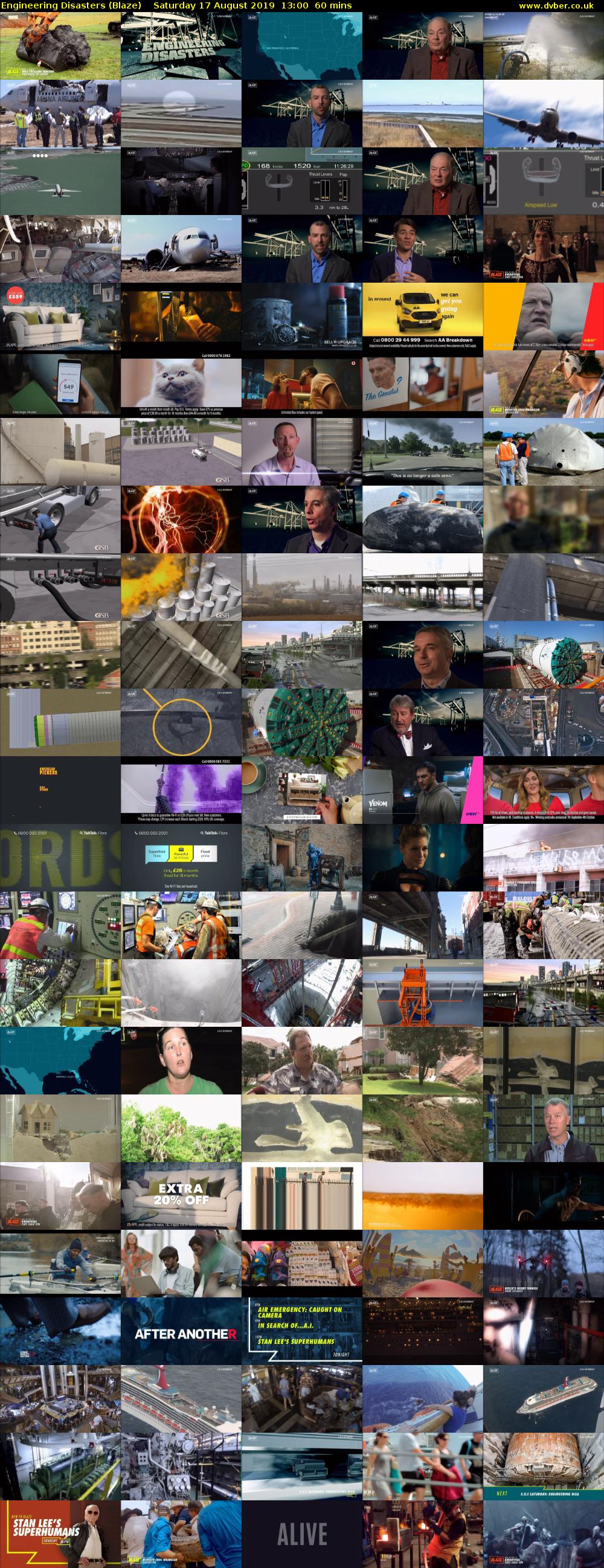 Engineering Disasters (Blaze) Saturday 17 August 2019 13:00 - 14:00