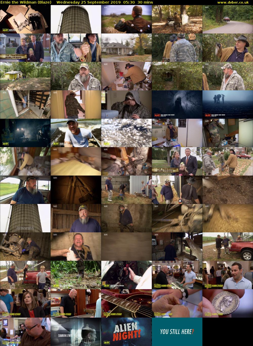 Ernie the Wildman (Blaze) Wednesday 25 September 2019 05:30 - 06:00