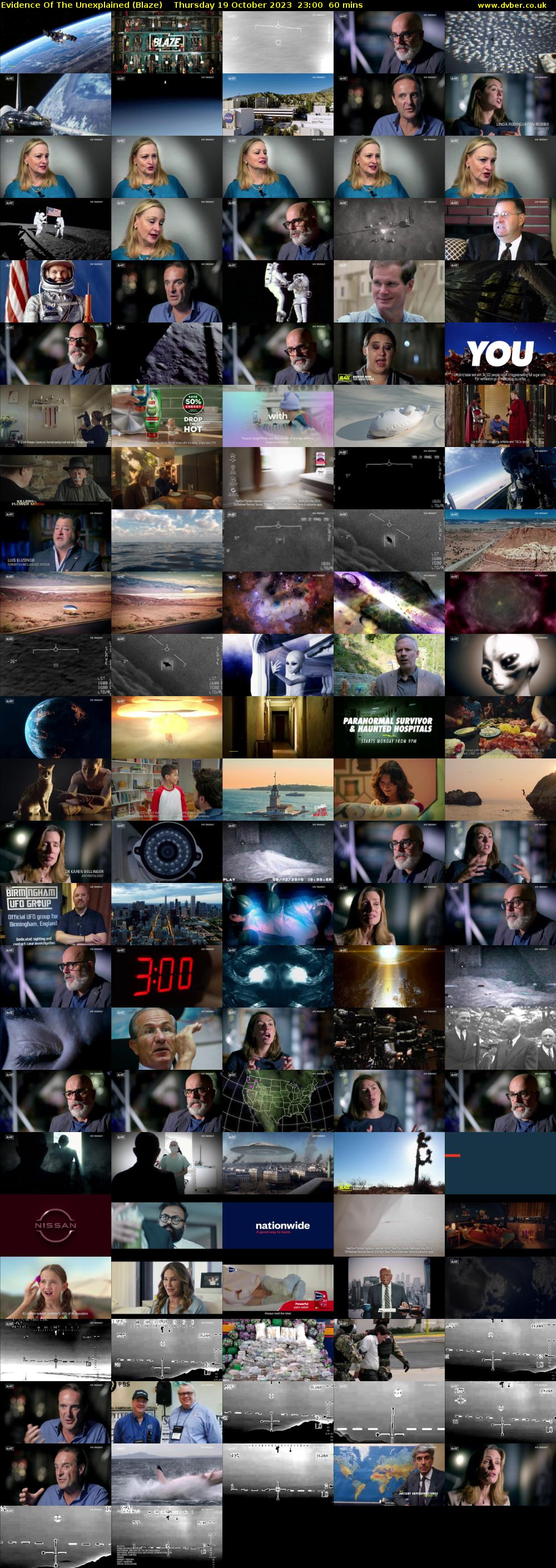Evidence Of The Unexplained (Blaze) Thursday 19 October 2023 23:00 - 00:00