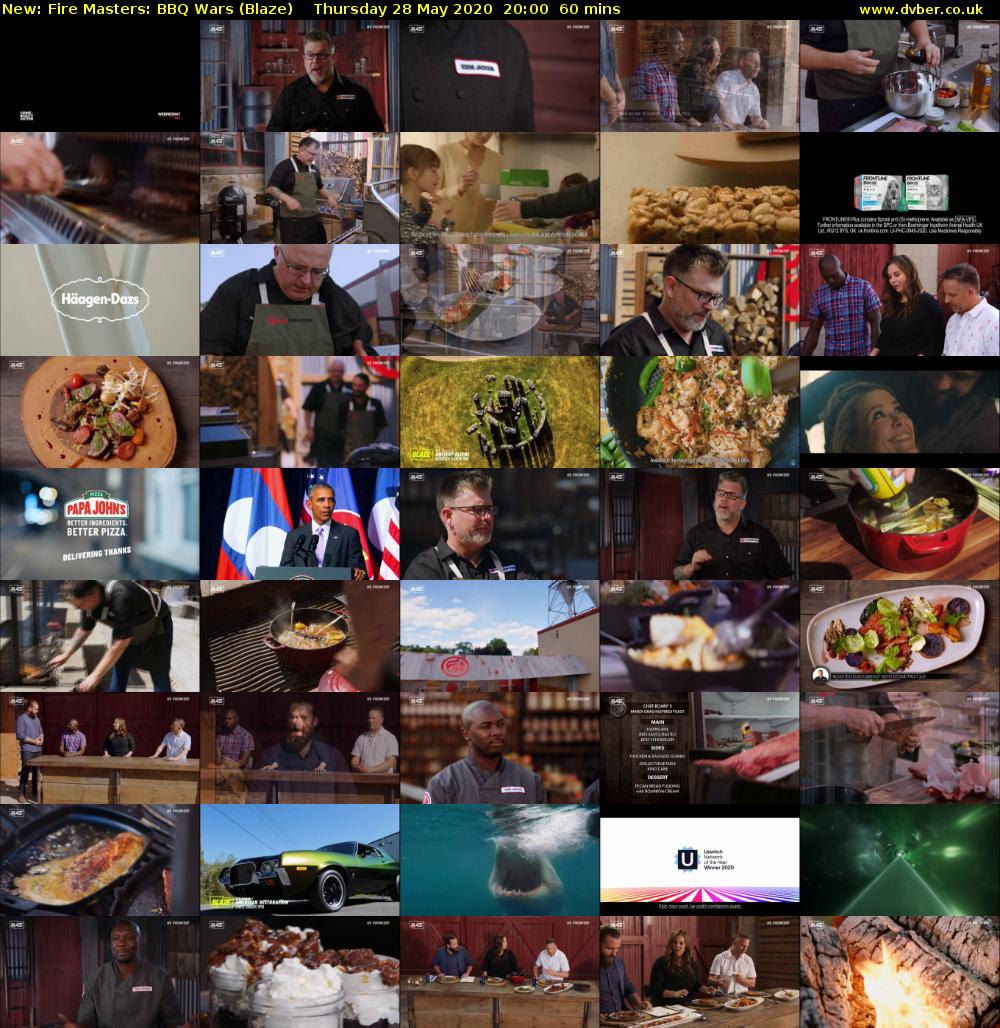 Fire Masters: BBQ Wars (Blaze) Thursday 28 May 2020 20:00 - 21:00