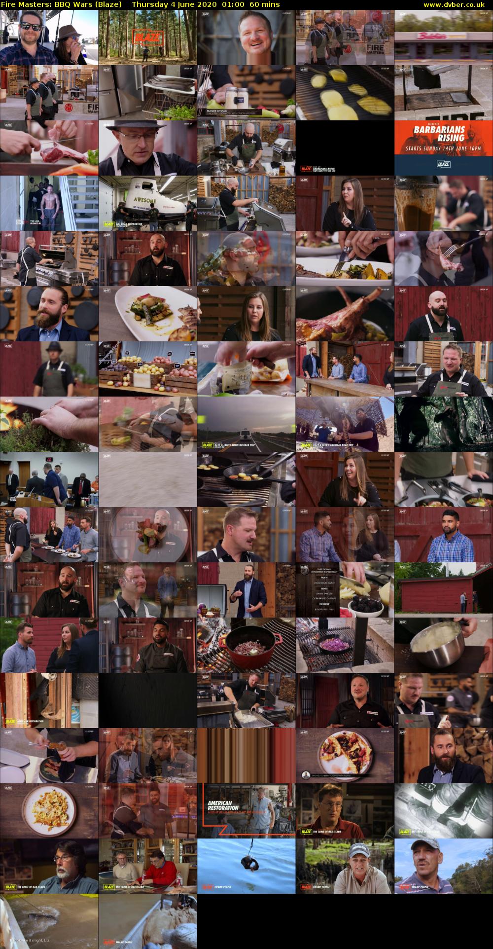Fire Masters: BBQ Wars (Blaze) Thursday 4 June 2020 01:00 - 02:00