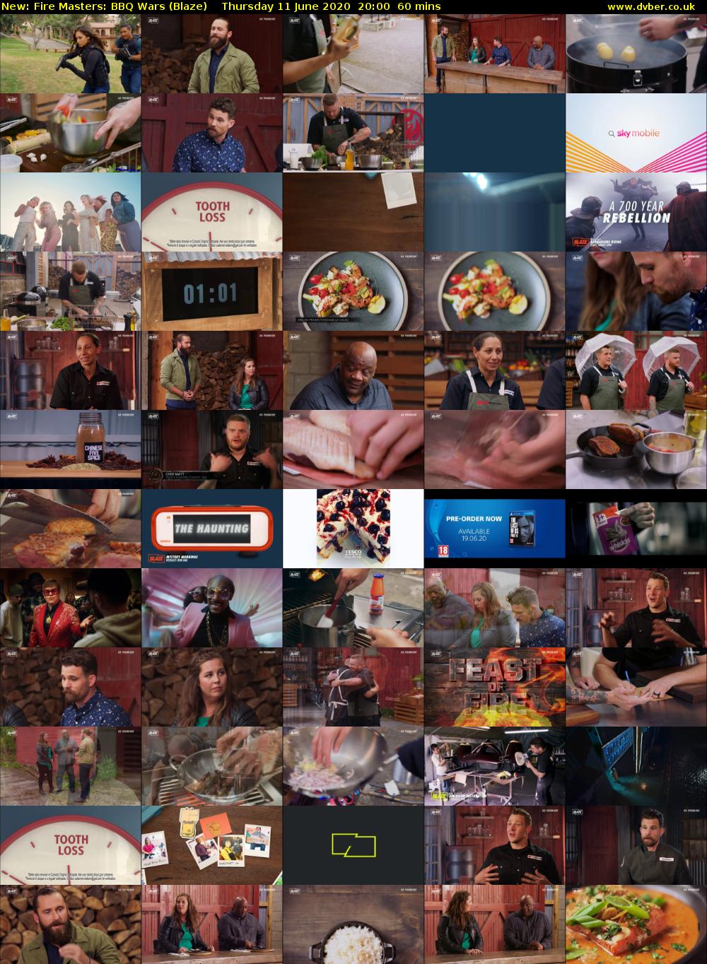 Fire Masters: BBQ Wars (Blaze) Thursday 11 June 2020 20:00 - 21:00