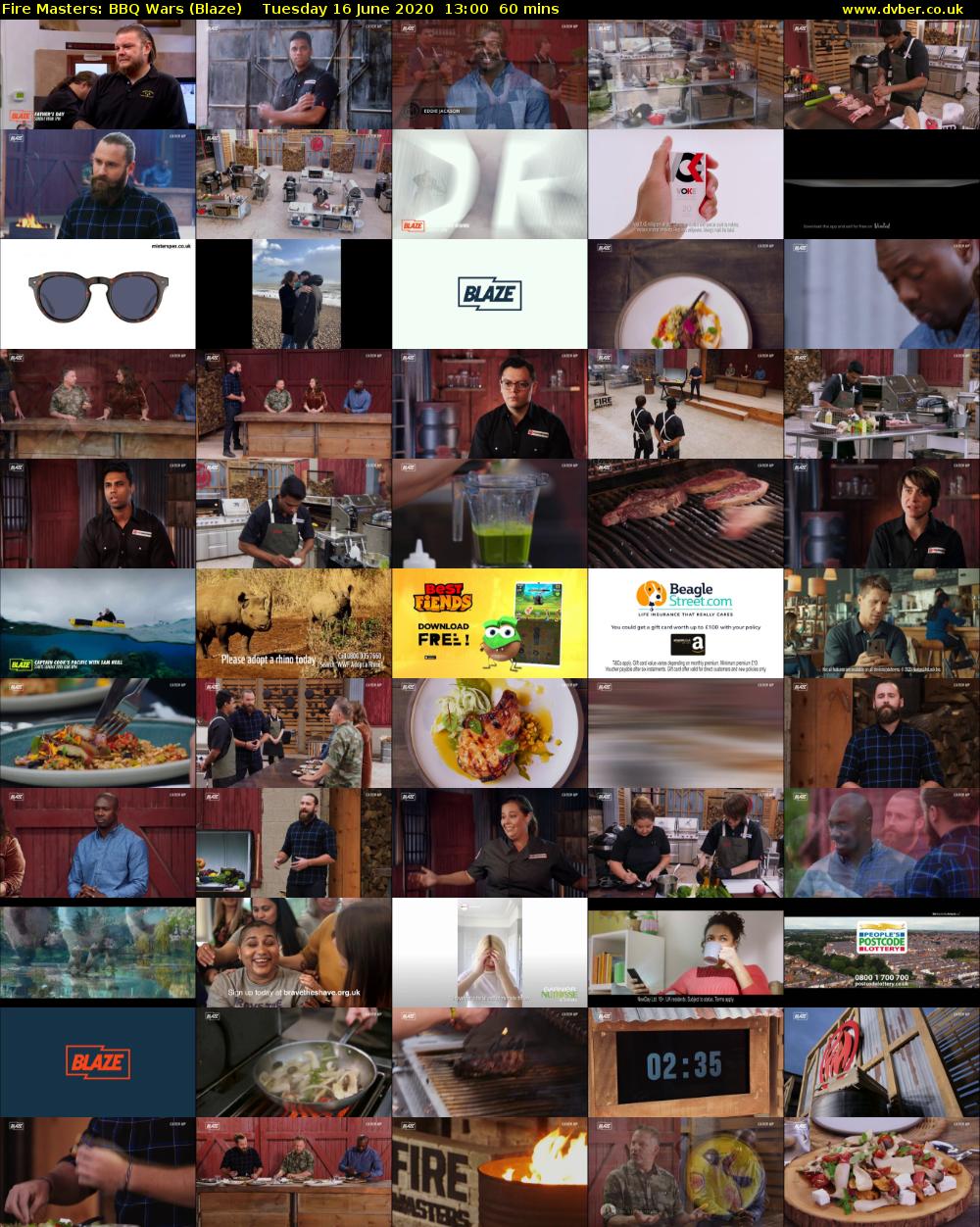 Fire Masters: BBQ Wars (Blaze) Tuesday 16 June 2020 13:00 - 14:00