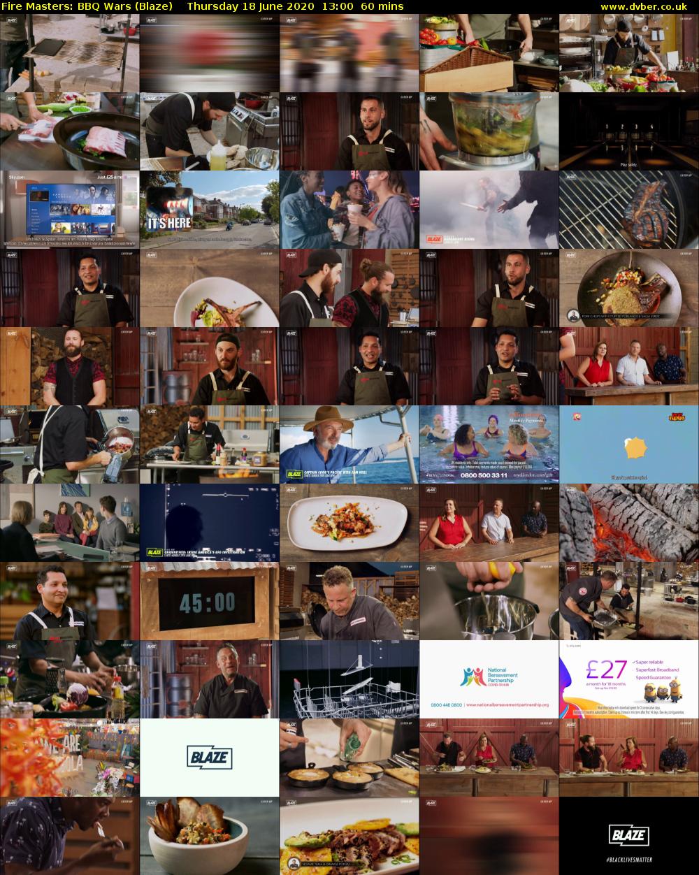 Fire Masters: BBQ Wars (Blaze) Thursday 18 June 2020 13:00 - 14:00