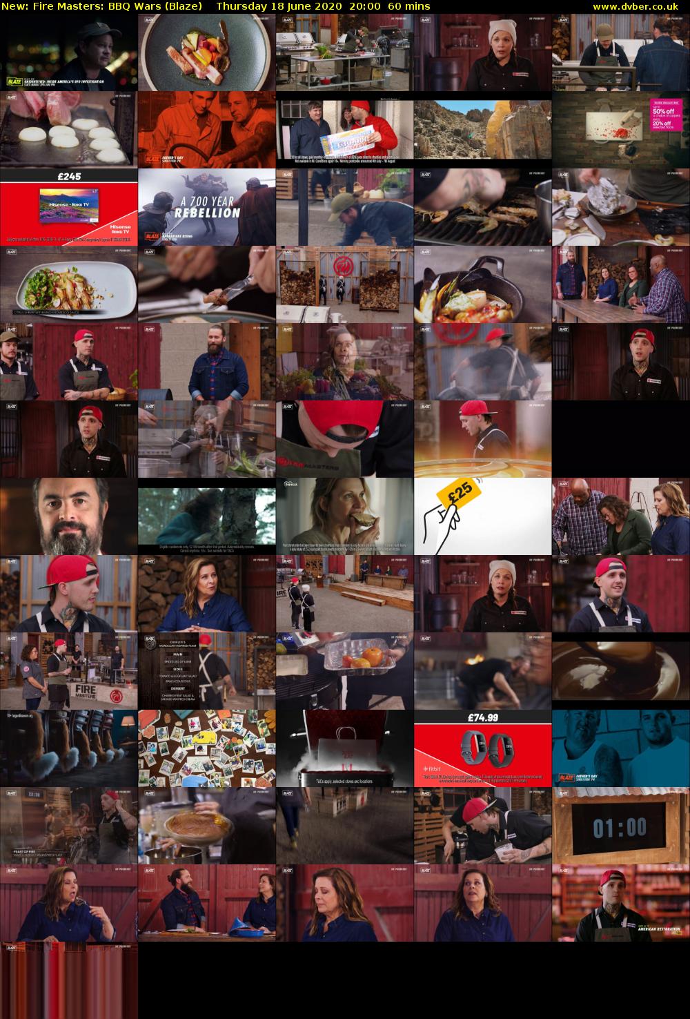 Fire Masters: BBQ Wars (Blaze) Thursday 18 June 2020 20:00 - 21:00
