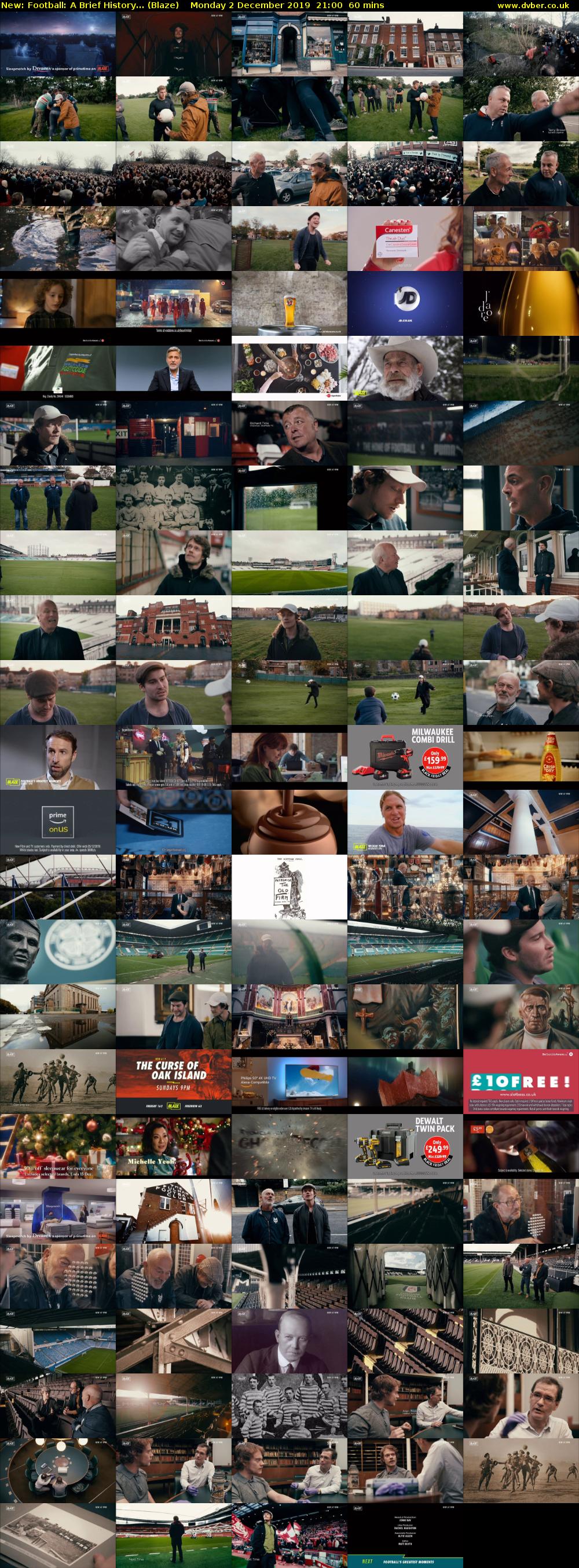 Football: A Brief History... (Blaze) Monday 2 December 2019 21:00 - 22:00