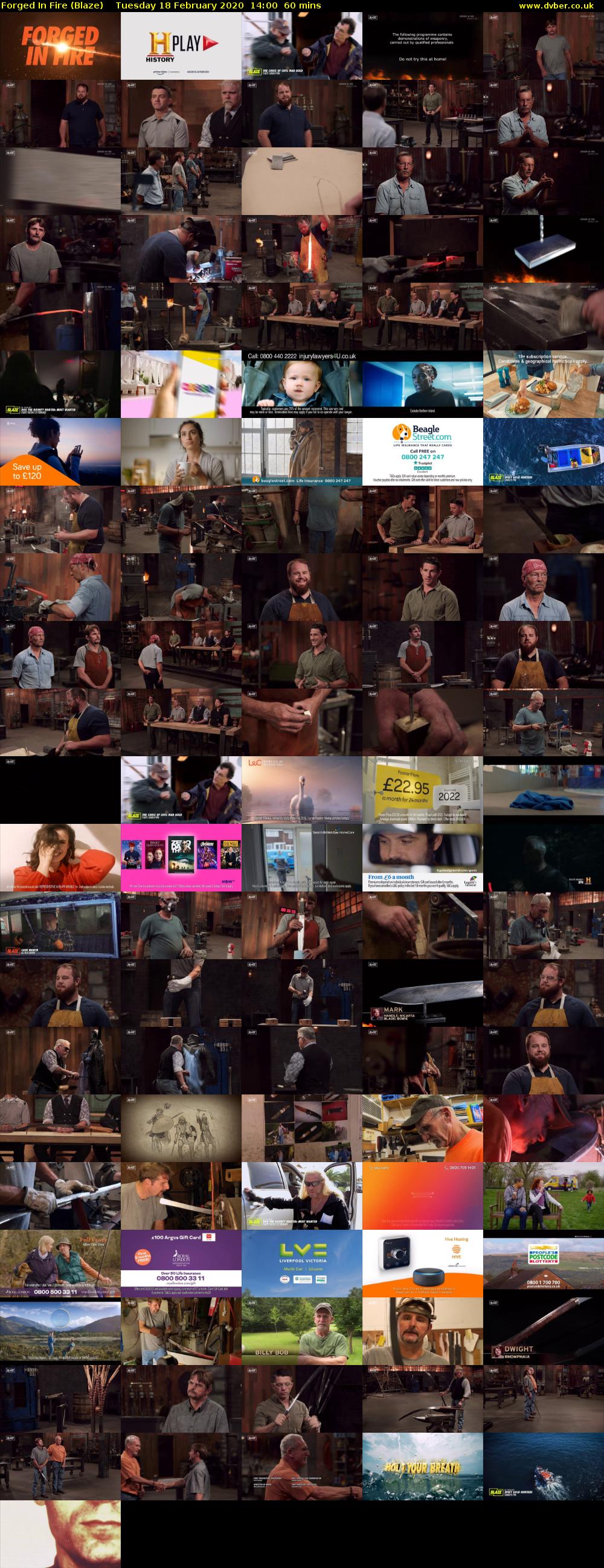 Forged In Fire (Blaze) Tuesday 18 February 2020 14:00 - 15:00